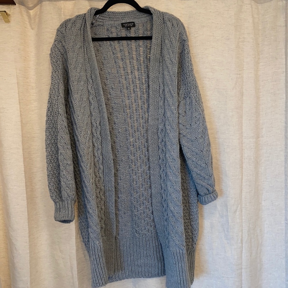 Topshop grey cardigan